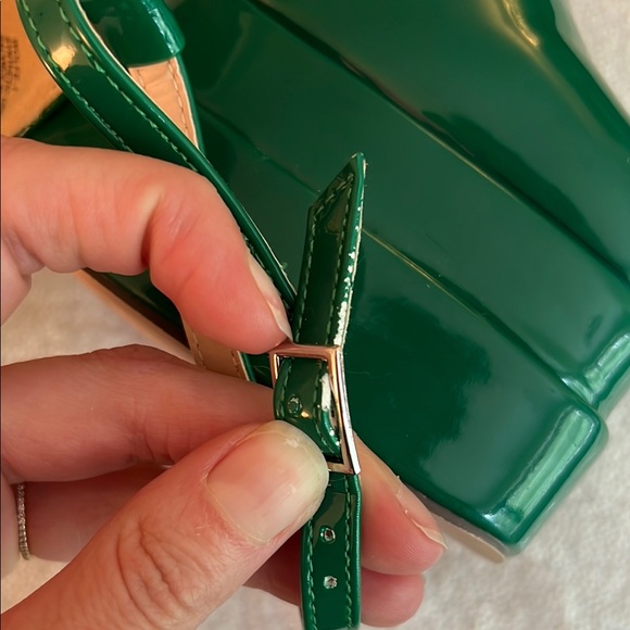 70s disco vintage style 6 inch Green Platform Heels - see measurements f… - Picture 10 of 17